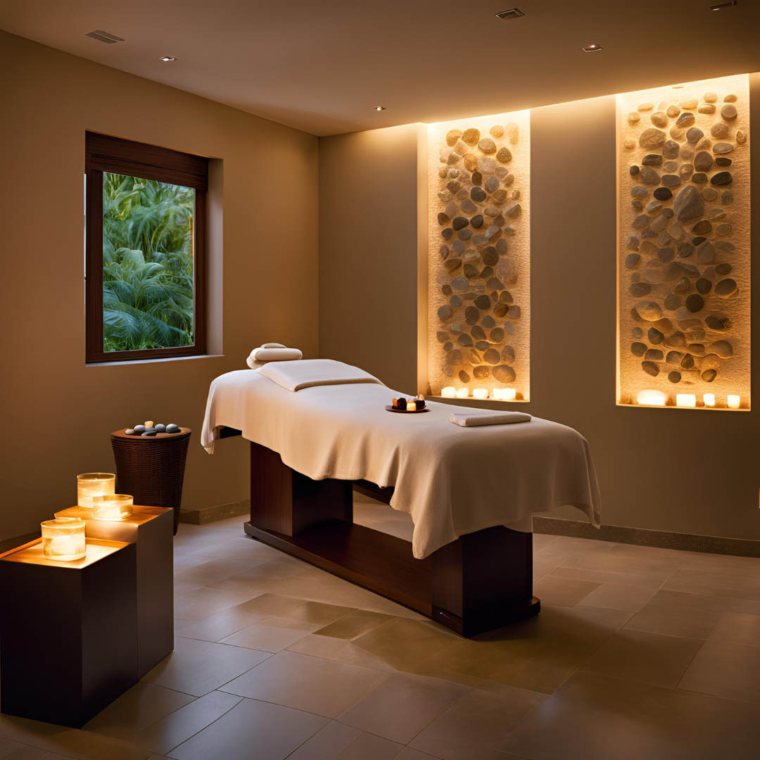 Massage body thư giãn / Đá nóng